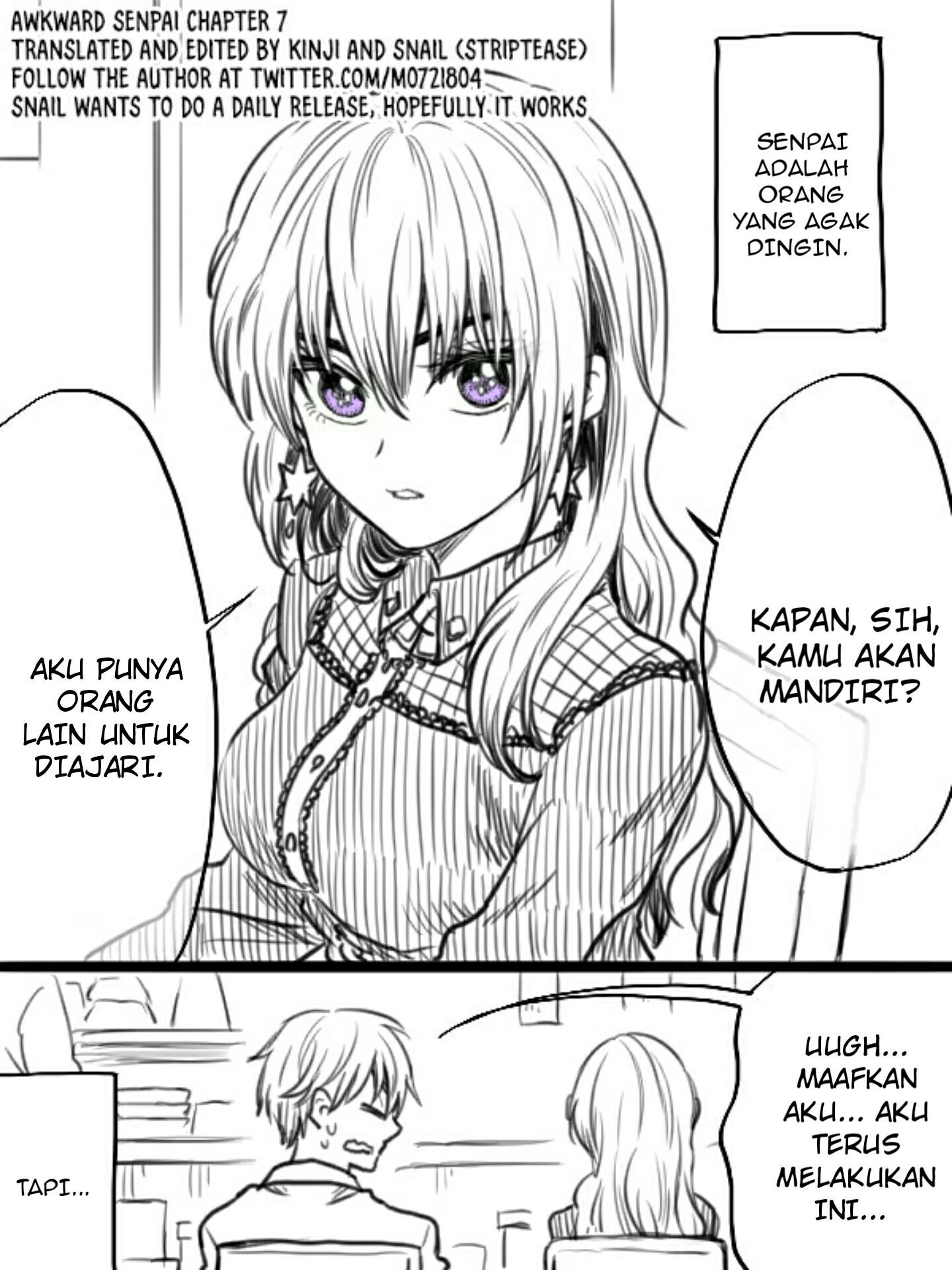 Awkward Senpai Chapter 07 Gambar 1